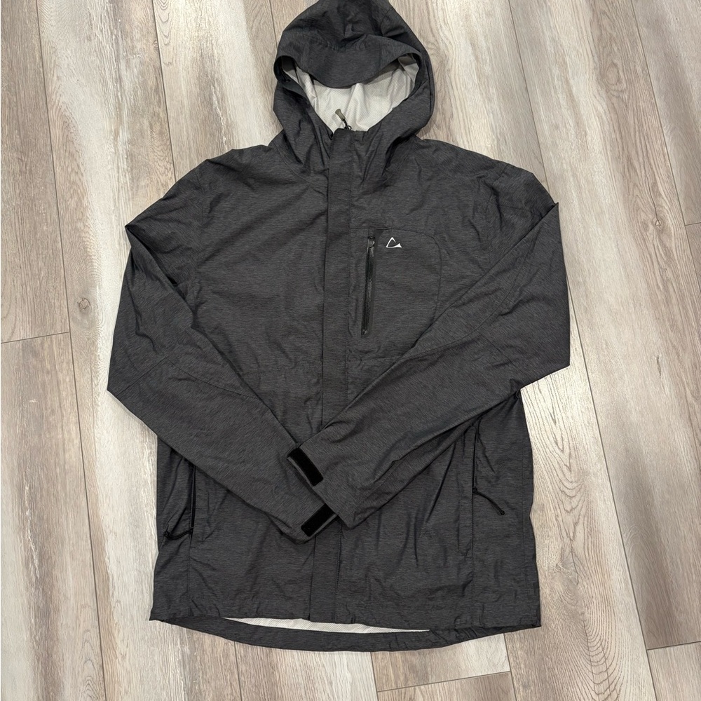 Paradox Jacket Men Black Nylon Blend Water Resistant Windbreaker Hoodie Size L